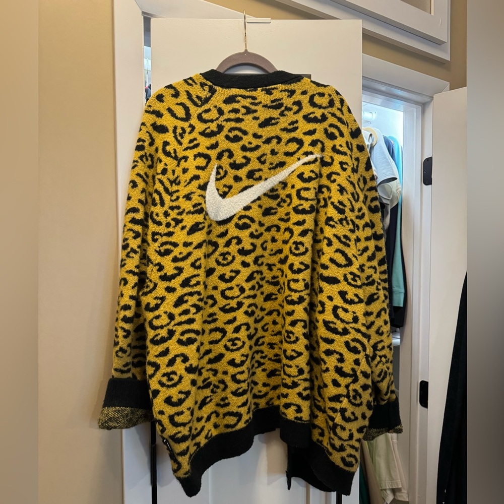 Nike cheetah cardigan